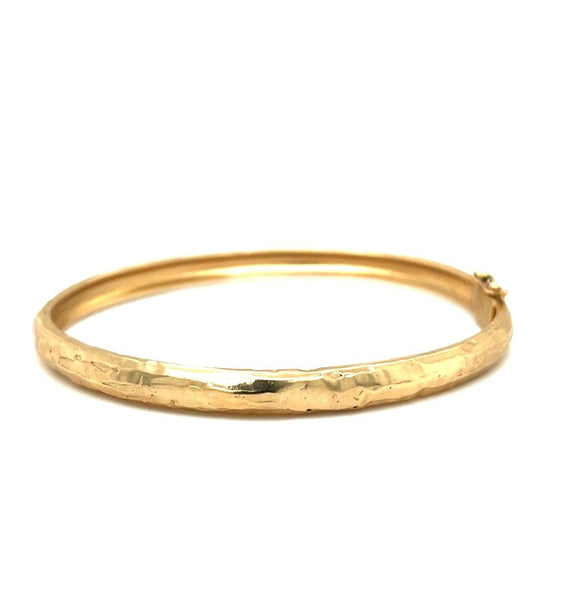 Hinged Molten Bangle